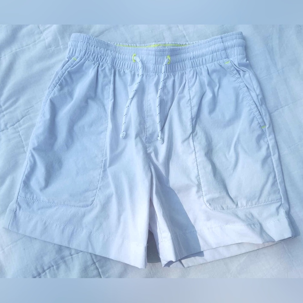 Crew Cuts White Swim Trunks Boys Size 7